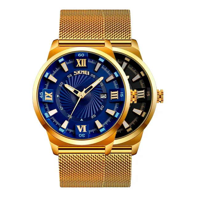 Reloj Skmei Cuarzo Moda Clásico Acero Inoxidable Calendario