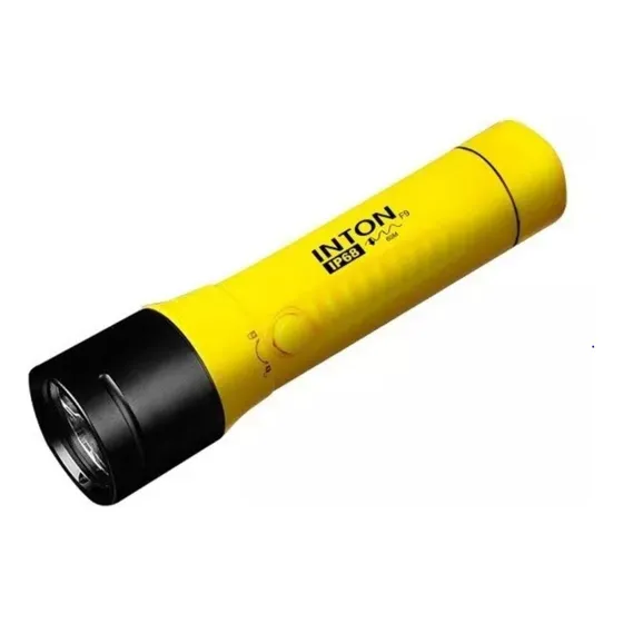 Lanterna Mergulho Inton F9 Ip68 Pesca Sub Ultra Forte 60 Mt