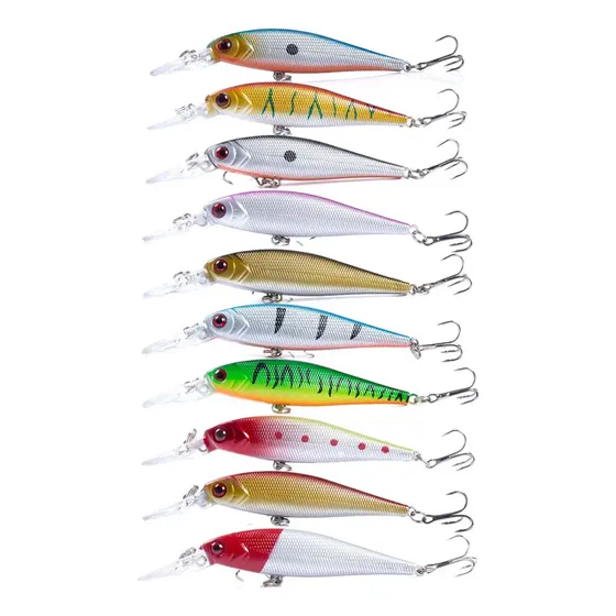 Kit X 10 Señuelos Ideal Tararira Dorado 10.5cm Media Agua