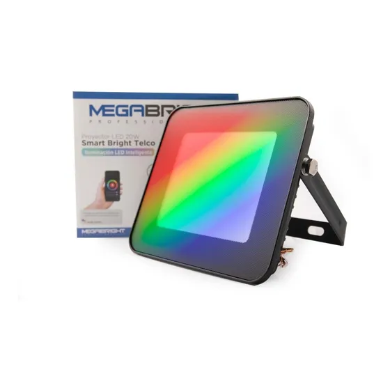 Foco Proyector Smart Rgb Wifi 20 W Dimeable Ip65 - Work Led Color de la carcasa Negro
