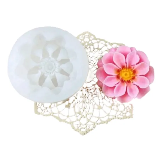 Molde Silicón Flor Vela, Jabón,fondant