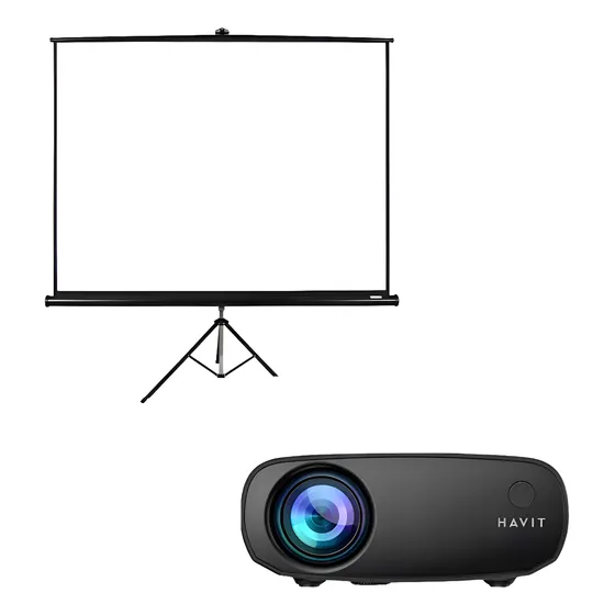 Combo Pantalla Y Proyector  Wi-fi Havit Pj207 Full Hd 1080p
