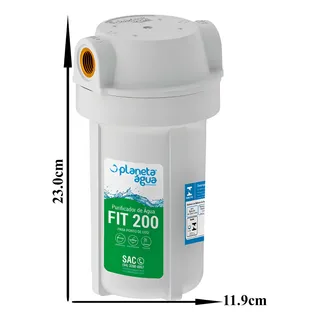 Purificador De Ăgua Filtro Planeta Ăgua Fit 200 Rosca 1/2 Ponto De Uso, Torneira, Pia, Bebedouro - CarvĂŁo Ativado Purificador De Ăgua Filtro Planeta Ăgua Fit 200 Rosca 1/2 Ponto De Uso, Torneira, Pia, Bebedouro - CarvĂŁo Ativado