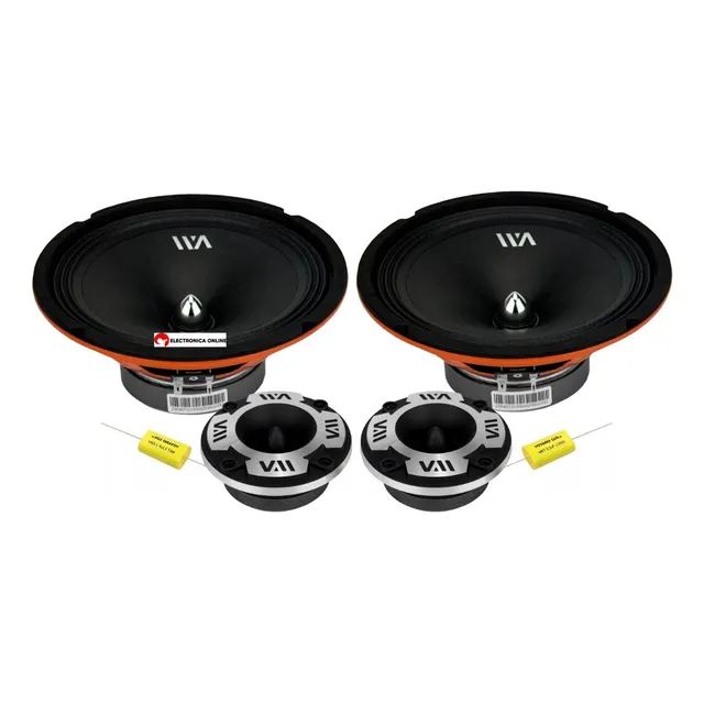 Set De Medios War Audio 8 Pulgadas Open Show 300w Cabo88pk