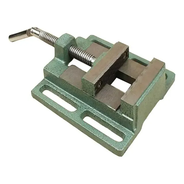 Morsa De Bancada Reforçada Para Suporte De Furadeira Verde-claro