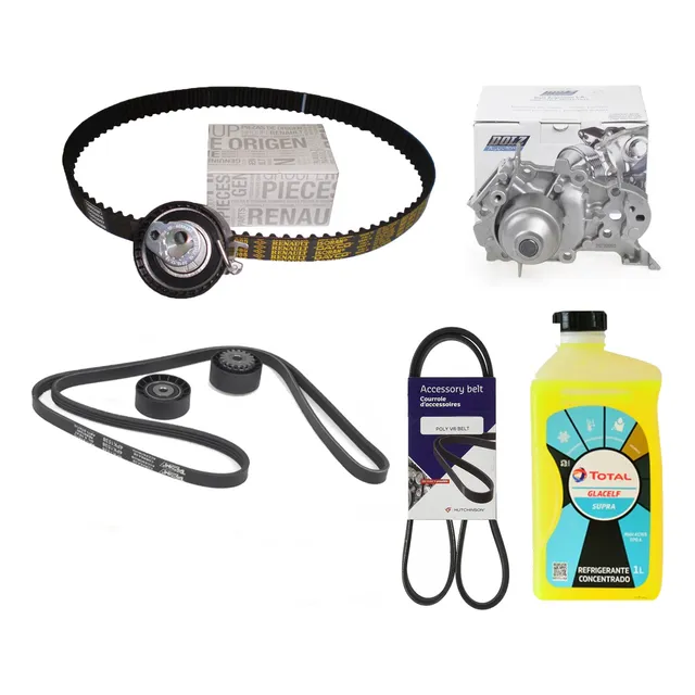 Kit Distribucion+bomba Agua+kit Poly-v Renault Clio2 D4f 1.2