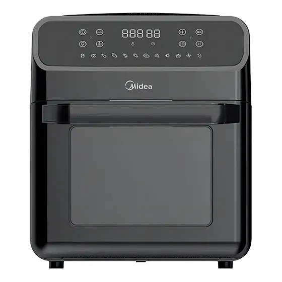 Freidora Sin Aceite Airfryer Midea Mf-cy120a2 12 Litros Color Negro