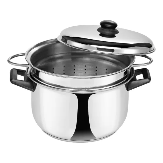 Cacerola Pastera Acero Inoxidable Olla Colador Fideos 24cm