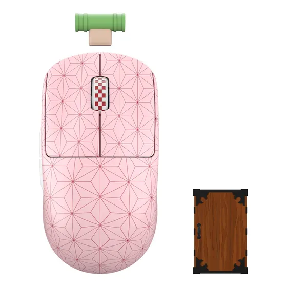 Mouse Pulsar X2v2 Demon Slayer Nezuko 4k Special Pack 51g Cor Rosa