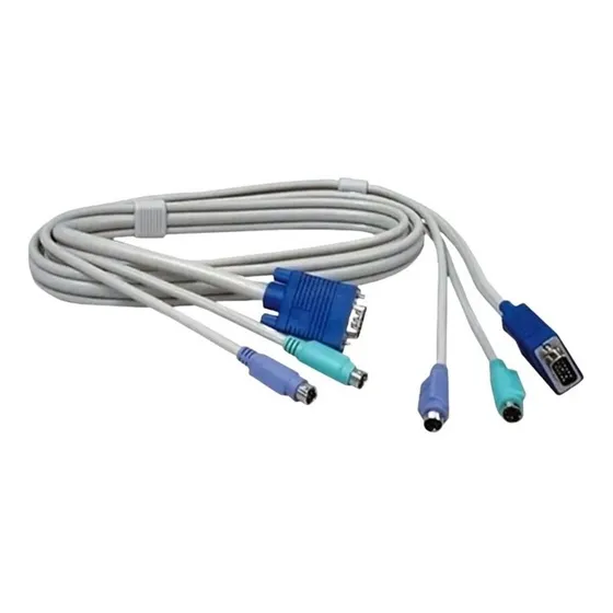 Cable Vga Macho Macho Monitor Teclado Mouse Ps2 15 Pines