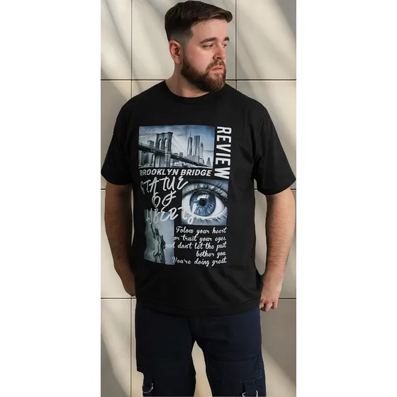 Remera De Hombre Algodon Peinado Premium Talles Especial