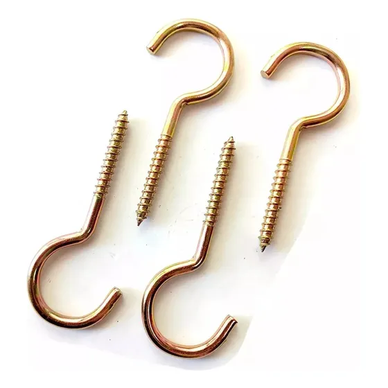 Cáncamo Abierto N12 - Tornillo Gancho Perno - 80mm - 144 Pcs