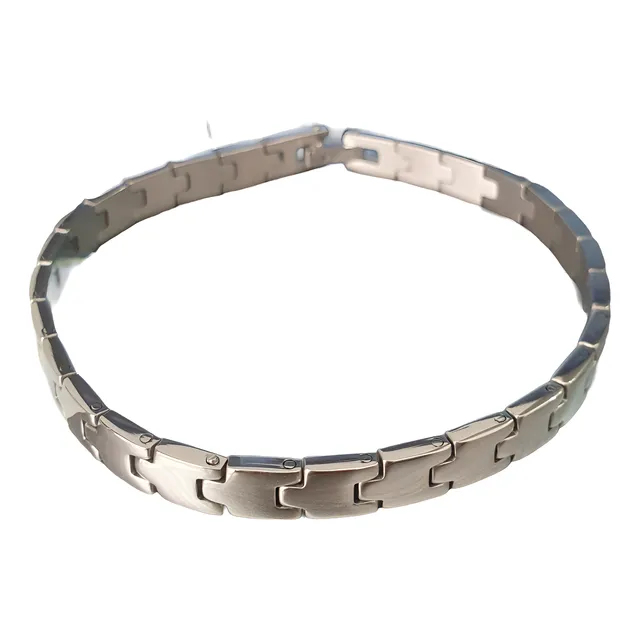 Pulseras De Acero Inoxidable Unisex 21 Cm Largo 0.6 Cm Ancho