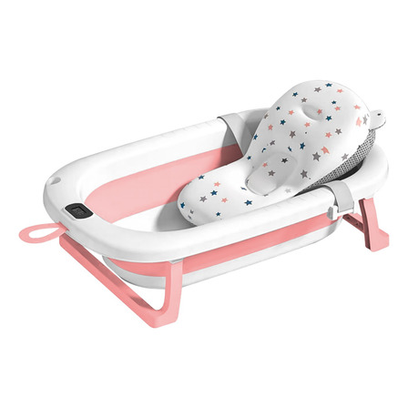Tina Bebe Bañera Plegable + Termometro + Malla De Cojin Baño Tina Bebe Bañera Plegable + Termometro + Malla De Cojin Baño