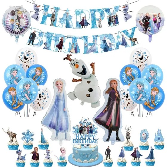 Cotillon Frozen Decoración Cumpleaños Frozen