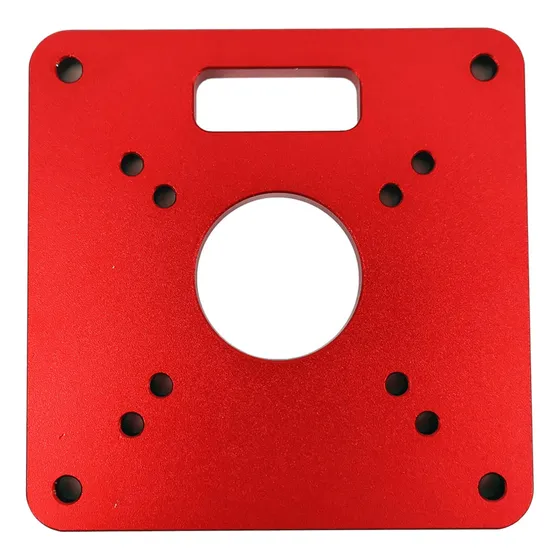 Placa De Inserción Para Mesa Fresadora De Aluminio, Color Ro