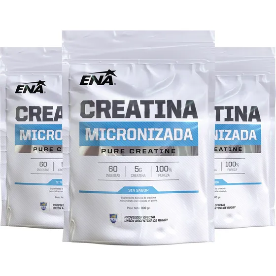 N°1 Fuerza Energía Creatinas Micronizadas 100% Pura 900g Ena
