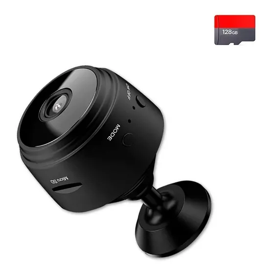 Mini Camara Wifi Ip Vision Nocturna 1080p + Memoria 128gb