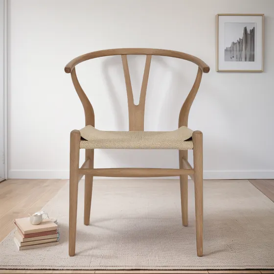 Silla Wishbone Nordica Madera De Haya Natural