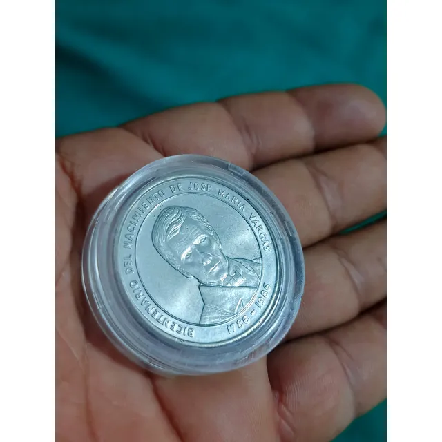 Moneda De Plata José María Vargas