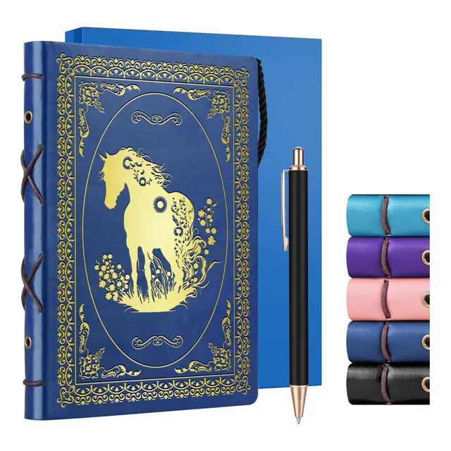 Regalos De Caballos De Azul Oscuro A5 Para Mujeres Niñas De