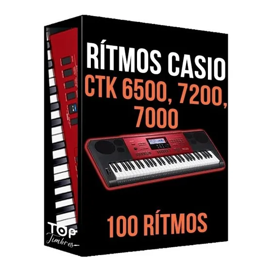 100 Rítmos Para Teclado Casio Ctk6250, Ctk7000, Ctk7200