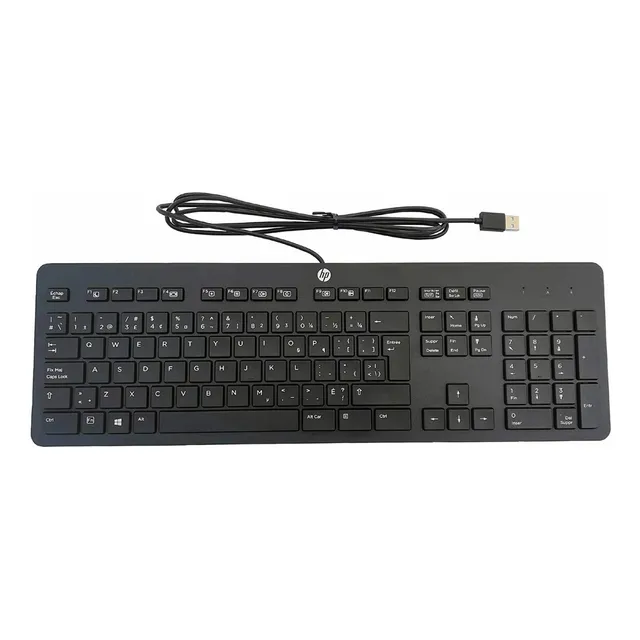 Teclado Usb Alámbrico Slim Hp Original Pc Computadora Nuevo