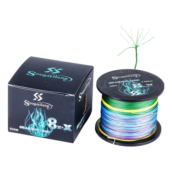 Linha De Pesca 500m 8 Fios Multifilamento Linha 0.148-0.45mm