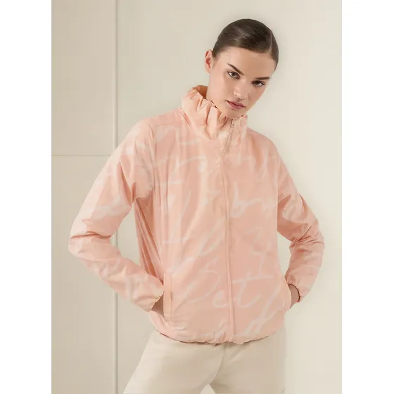 Chaqueta Rompevientos Para Mujer Pray Rosada
