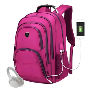 Mochila Masculina Notebook Para Viagem 40 Litros ImpermeĂĄvel Cor Rosa Mochila Masculina Notebook Para Viagem 40 Litros ImpermeĂĄvel Cor Rosa