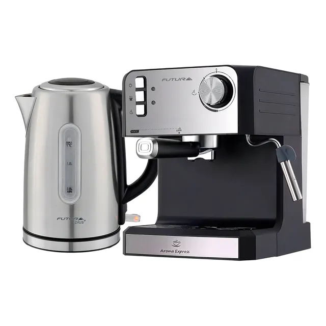 Combo 2 Futura Cafetera Express+ Jarra Elec Inox