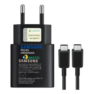 Carregador Original Samsung Turbo S25 S24 S23 S22 S21 25w Br