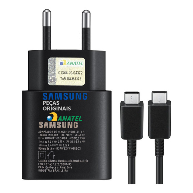 Carregador Original Samsung Turbo S24 S23 S22 S21 S20 25w Br Carregador Original Samsung Turbo S24 S23 S22 S21 S20 25w Br
