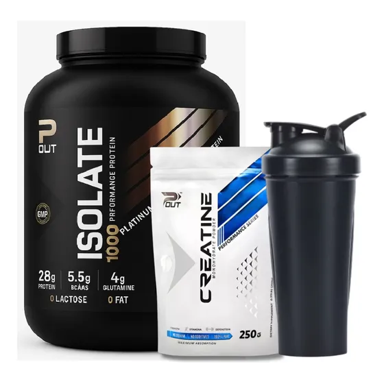 Pack P-out Isolate Hydrolized 2.3kg  & Creatina 250g