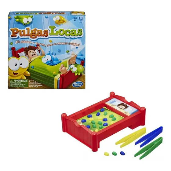 Juego De Mesa Hasbro Pulgas Locas Con Accesorios 3+