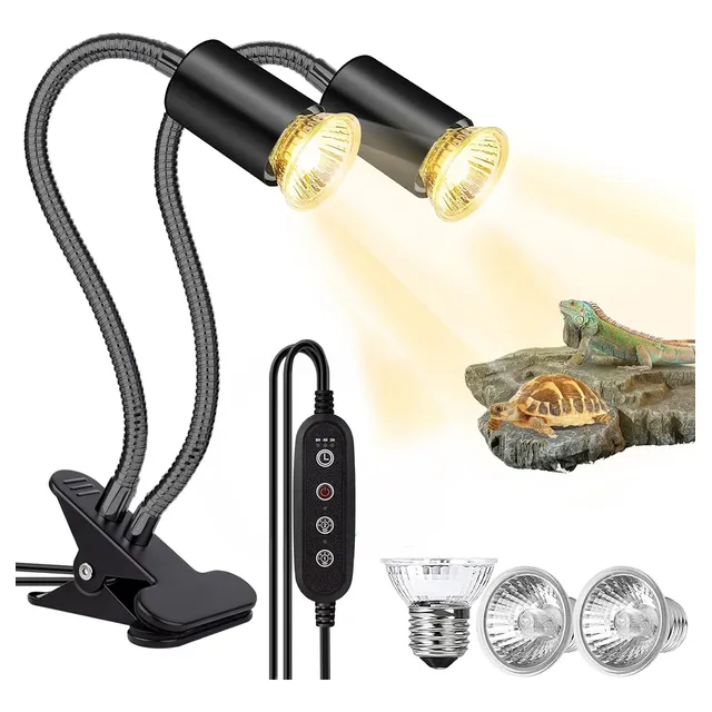 Lámparas De Calor Para Tortuga Reptiles 3 Bombillas Uva+uvb