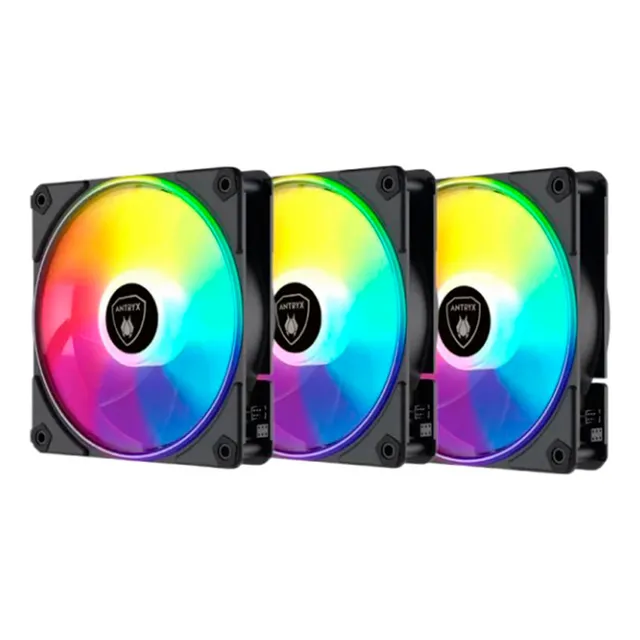 Cooler Antryx Lynk Fan Lf120 Negro 120mm Argb Aak-lf120kx3c