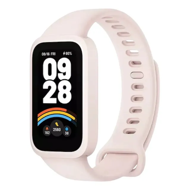 Reloj Smartwatch Smart Band 9 Active Screen 1,47 con carcasa rosa y pulsera rosa