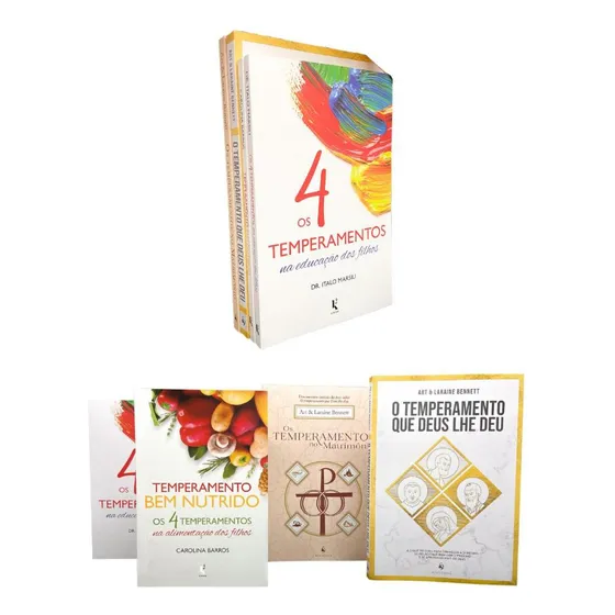 Kit Os 4 Temperamentos (4 Livros), De Art Bennett,carolina Barros,italo Marsili,laraine Bennett., Vol. 4. Editorial Kírion,ecclesiae,kits (várias Editoras), Capa Mole, Edição 1 Em Português, 2023