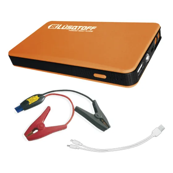 Cargador Arrancador De Batería Portátil Auto Cable Usb Lüsqtoff PB-100 Naranja