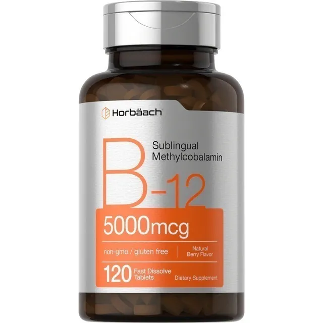 Suplemento en tabletas Horbach Vitaminas Vitamina B12 Metilcobalamina sabor bayas naturales x 50g