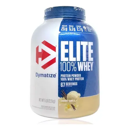 Elite 100% Whey Proteína 5 Lbs Vainilla Dymatize 2.3 Kg