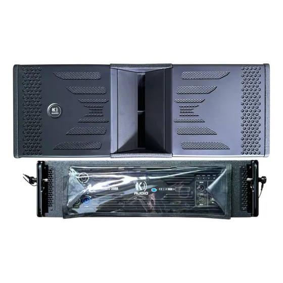 Caixa De Som Line Array Gabinete 2x8  Ativo Titan 208a