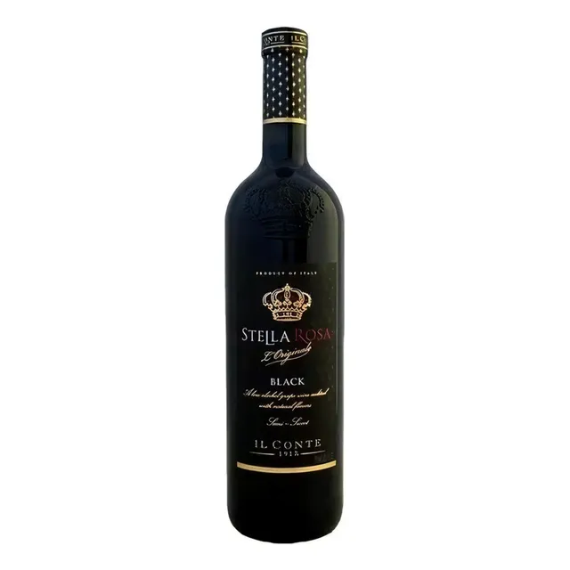 8 Botellas De Vino Stella Rosa Black Wine 750 Ml