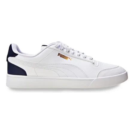 Tênis Casual Masculino E Feminino Shuffle Puma Puma White-puma White-peacoat-puma Team Geométrico 44 Br