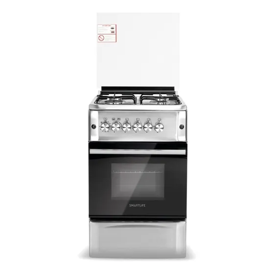 Cocina A Gas Smartlife Sl-ks5055g Frente Inox Grill Gas