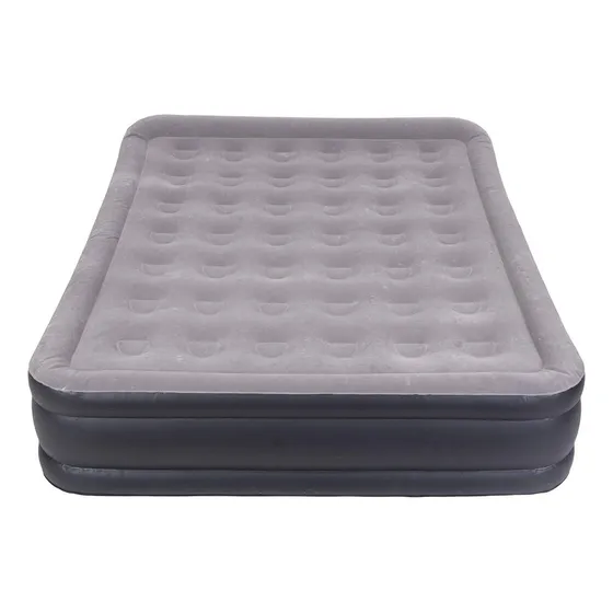 Colchón Inflable Eléctrico Doble Klimber Himalaya Color Gris