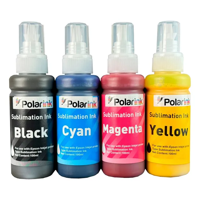 Kit 4 Tintas Universales Para Sublimar Sublimación 100ml C/u Negro