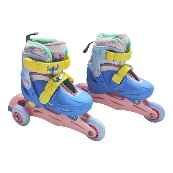 Disney Patines Ajustables Stitch 3 Ruedas Colorido