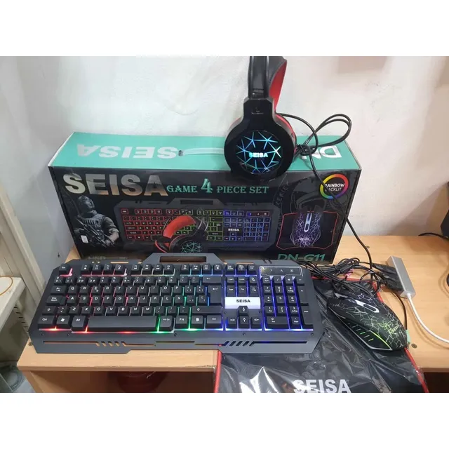 Combo Teclado, Mouse, Pad Y Audífonos Gamer